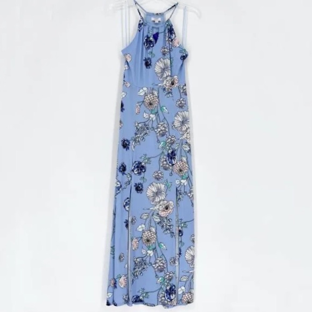 Candie's Blue Pleated A-Line Maxi Skirt